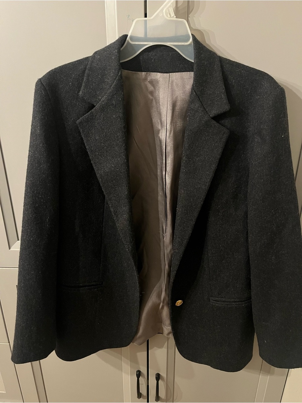 Vintage Women's Wool-Blend Blazer Jacket